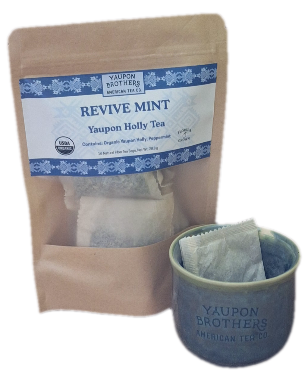 Yaupon Tea - Revive Mint - ZipPacket 16