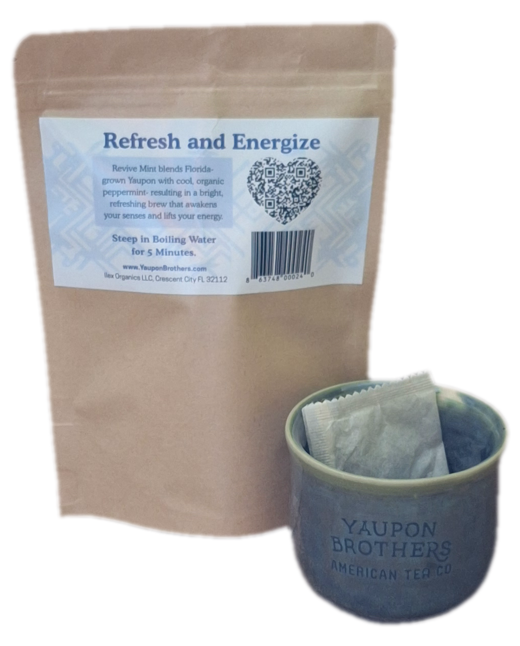 Yaupon Tea - Revive Mint - ZipPacket 16