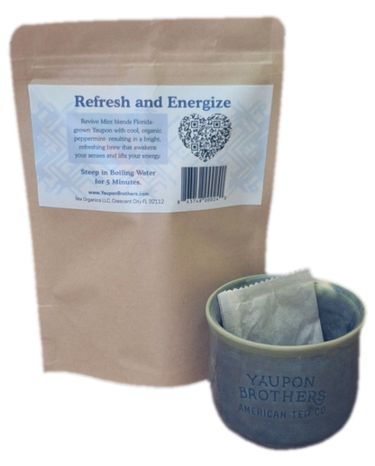 Yaupon Tea - Revive Mint - ZipPacket 16