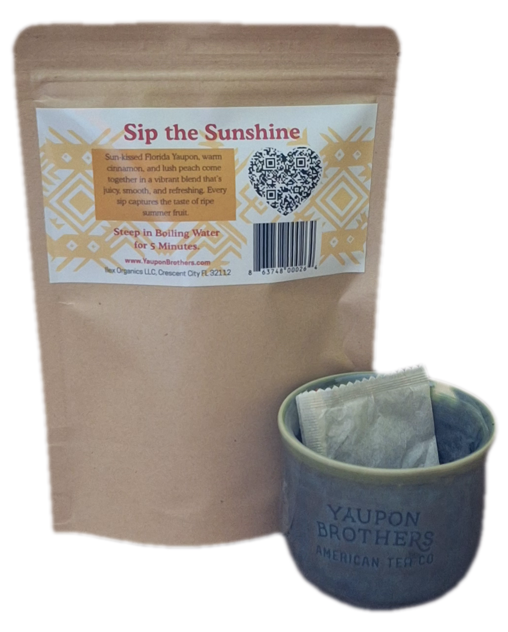 Yaupon Tea - Spiced Peach - ZipPacket 16
