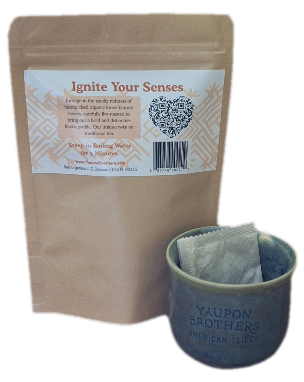 Yaupon Tea - Fire Roasted - ZipPacket 16