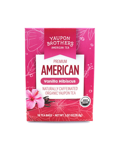 Yaupon Tea - Vanilla Hibiscus - box 16