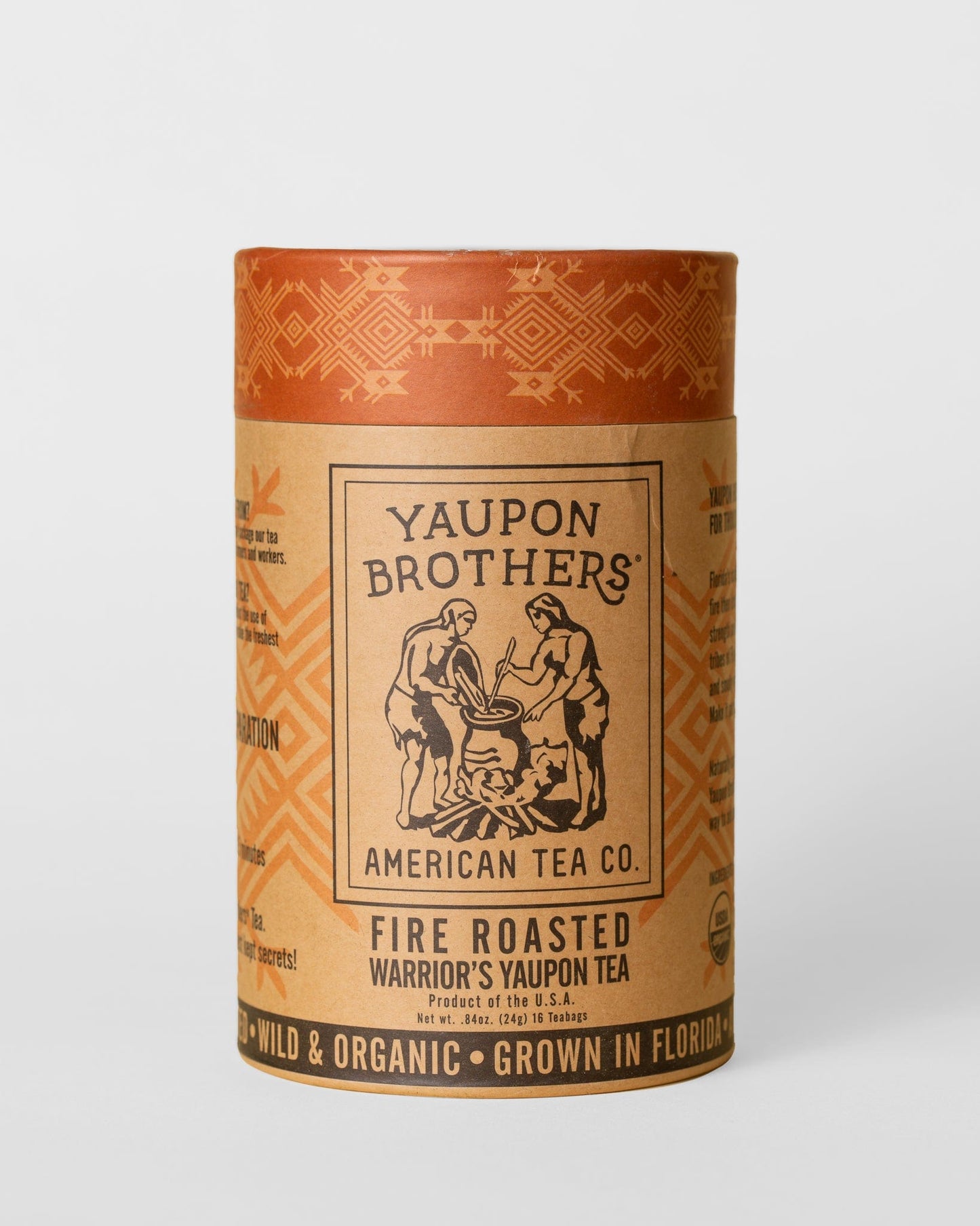 Yaupon Blends Eco-Tube (16 sachets) Fire-Roasted Warrior's Yaupon Tea