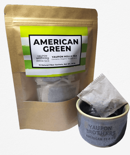 FG.YB.eco-16.each Yaupon Tea - American Green - ZipPacket 16