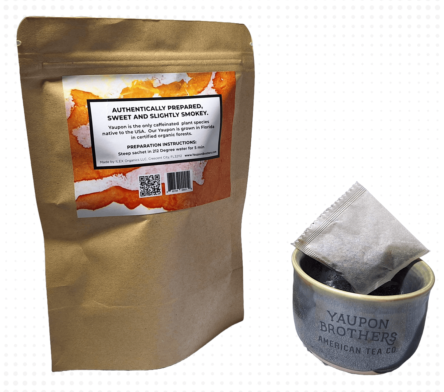 Yaupon Tea - Fire Roasted - ZipPacket 16