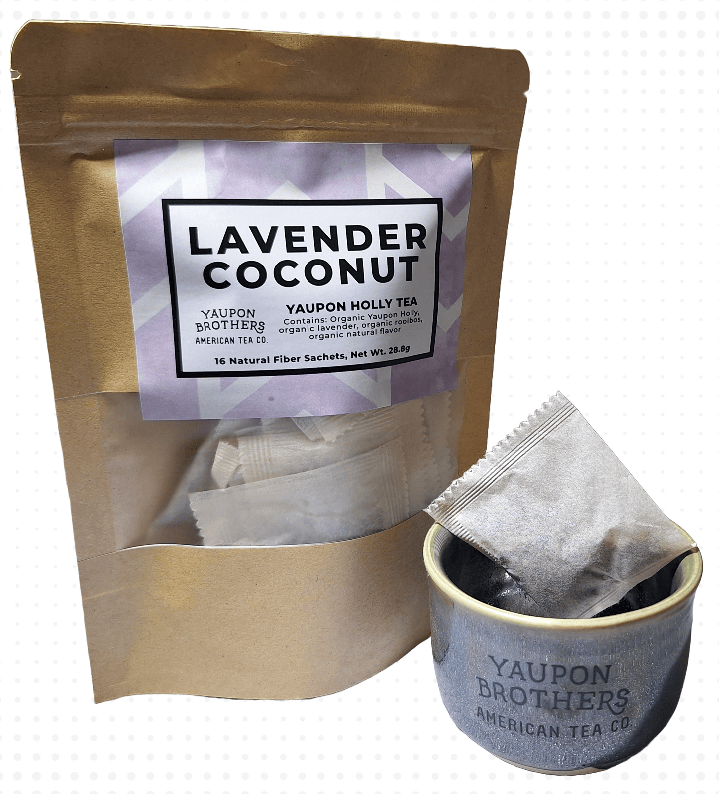 FG.YB.eco-16.each Yaupon Tea - Lavender Coconut - ZipPacket 16