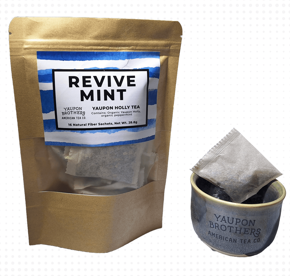 FG.YB.eco-16.each Yaupon Tea - Revive Mint - ZipPacket 16