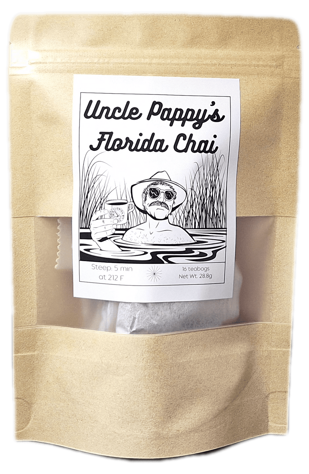 FG.YB.eco-16.each Yaupon Tea - Uncle Pappy's - ZipPacket 16