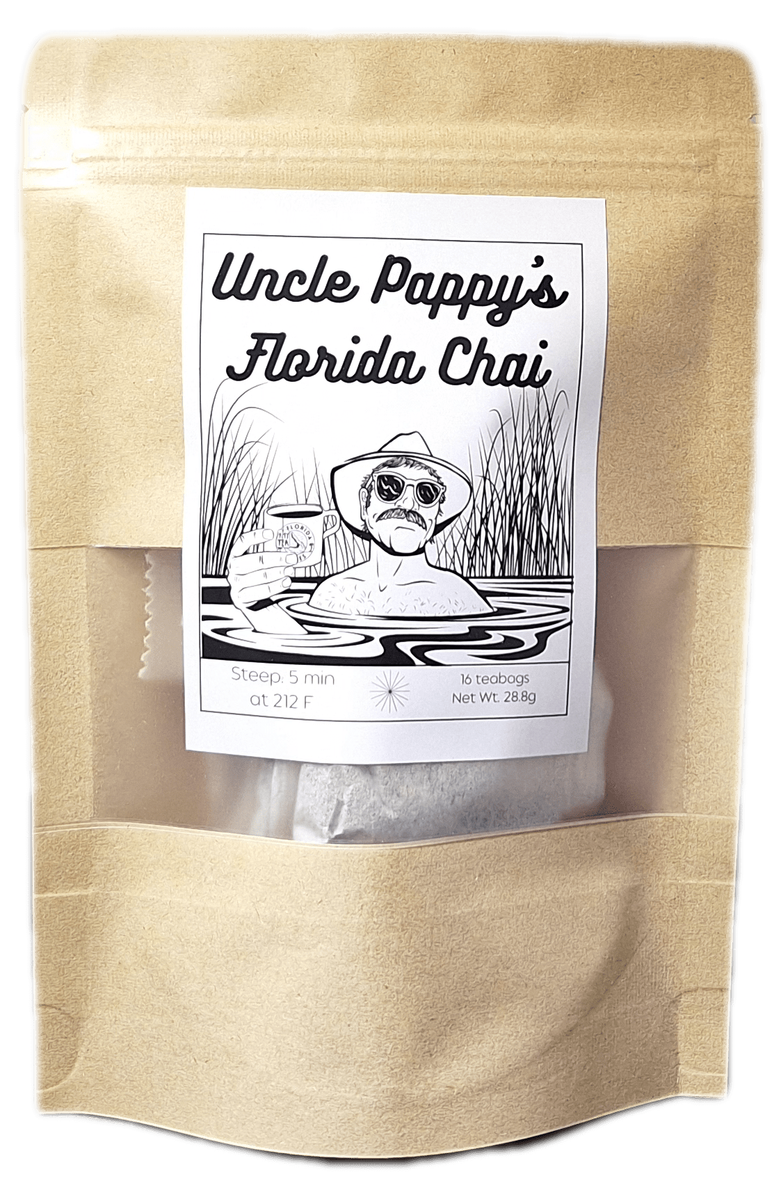 FG.YB.eco-16.each Yaupon Tea - Uncle Pappy's - ZipPacket 16