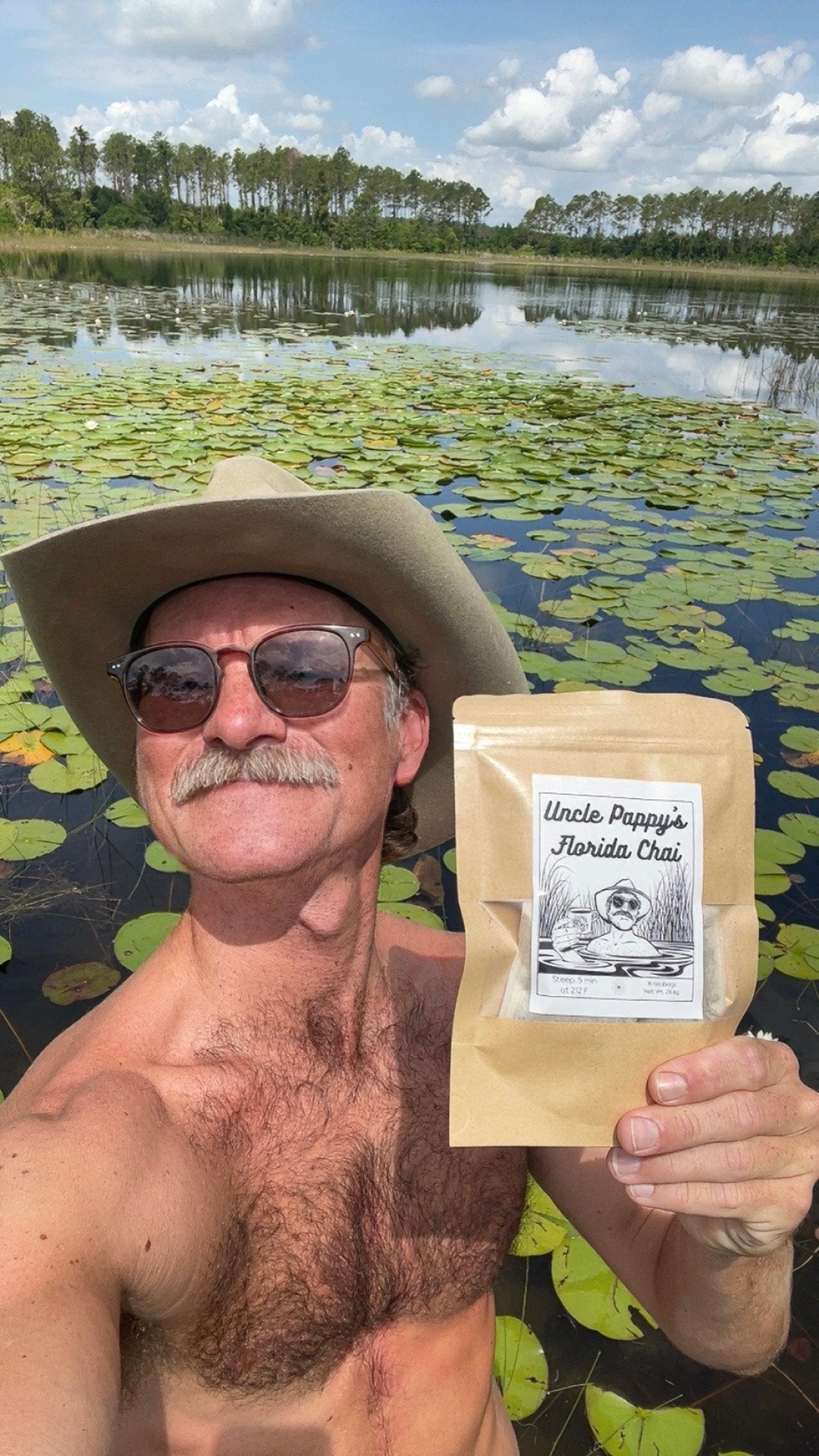 FG.YB.eco-16.each Yaupon Tea - Uncle Pappy's - ZipPacket 16