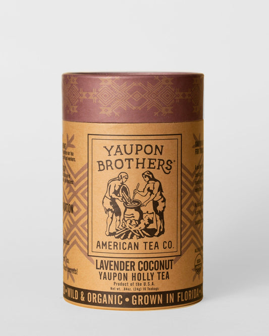 Yaupon Blends Eco-Tube (16 sachets) Lavender Coconut Yaupon Tea